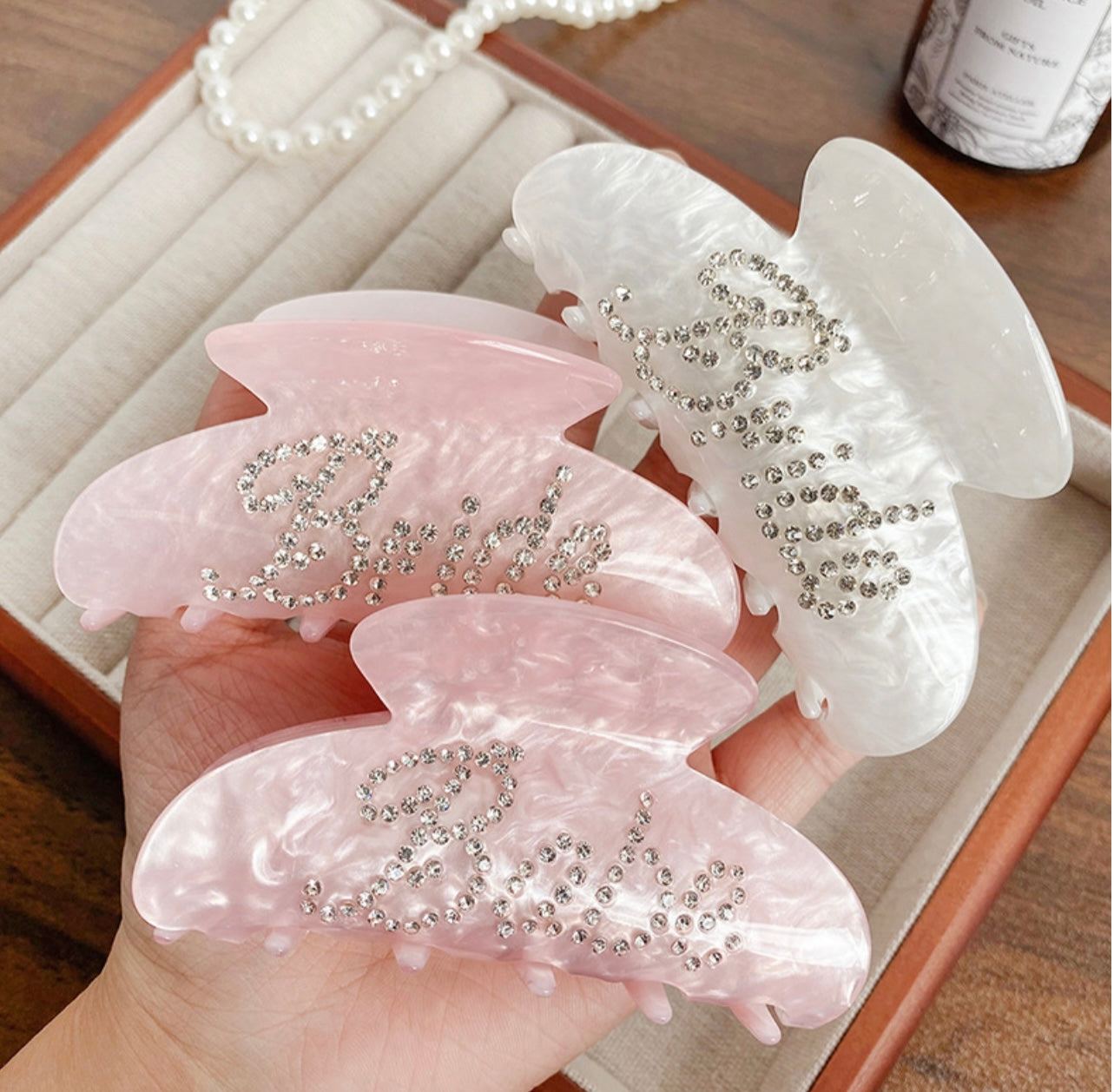 Bride Hair Claw Clips