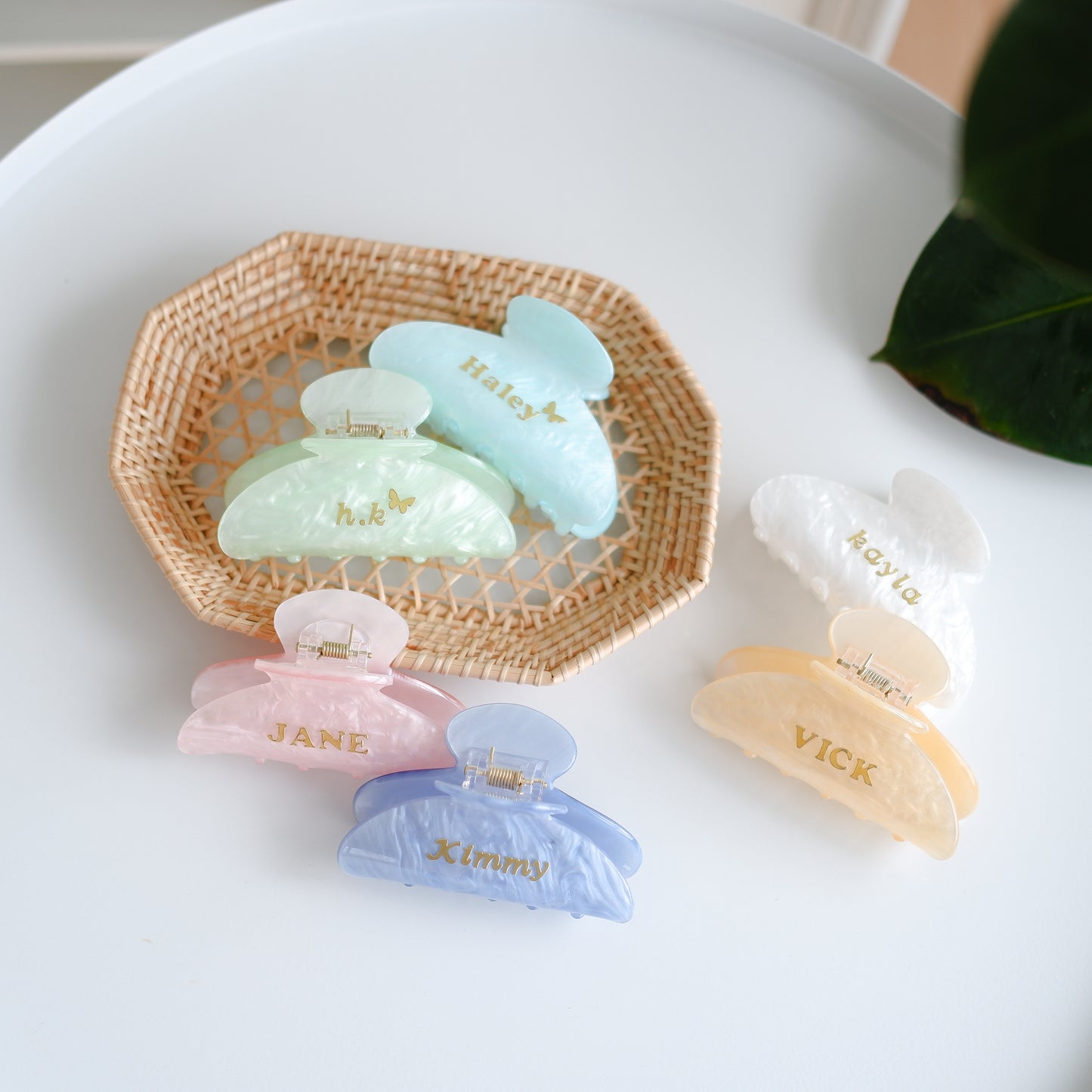 custom hair clips black color