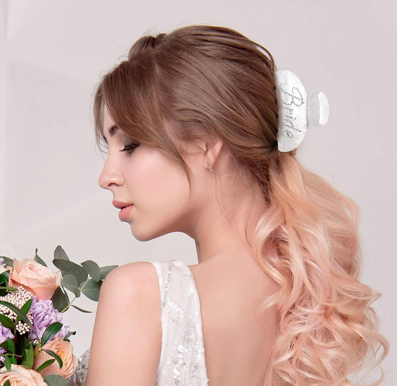 Bride Hair Claw Clips
